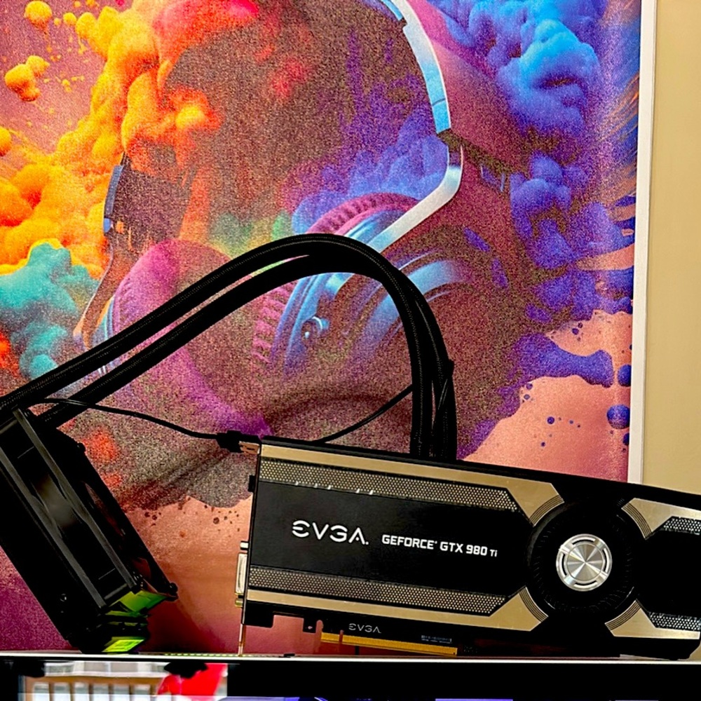 Evga GTX 980 TI hybrid 6GB barley used